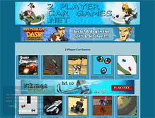Tablet Screenshot of 2playercargames.net